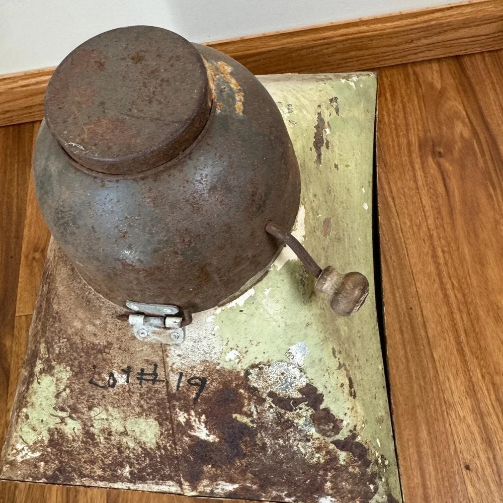 Authentic Hoosier Cabinet Flour bin & sifter bowl Salvage Works Needs Refinished